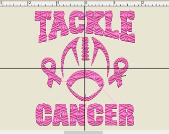 Tackle Cancer Embroidery File