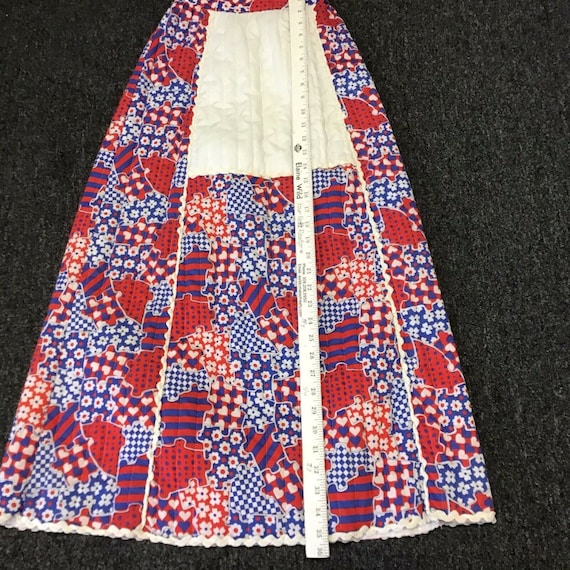 Handmade Vtg 1970s Dutch Girl quilted Apron Dress… - image 10