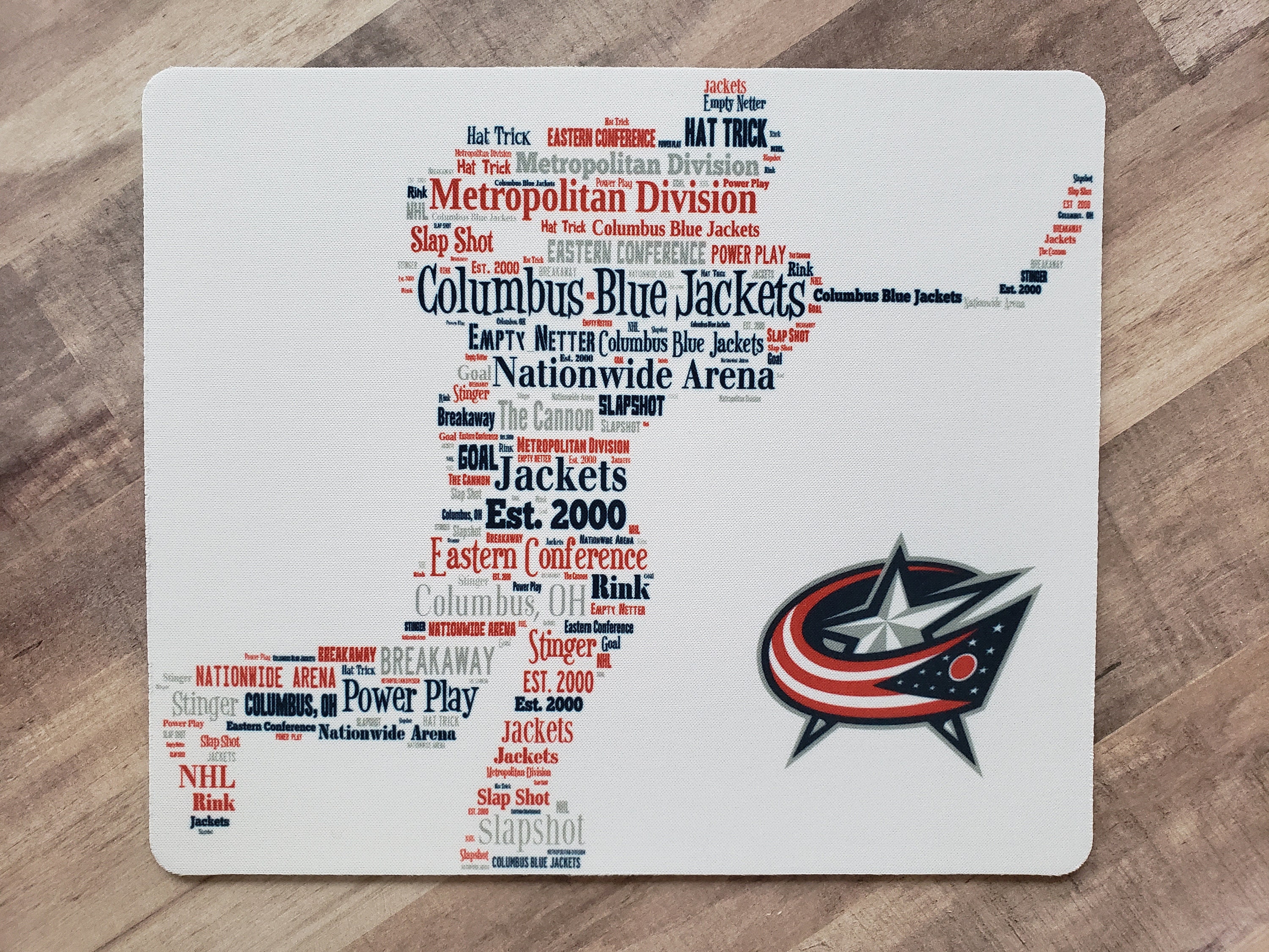 Columbus Blue Jackets Nationwide Arena Seating Chart - Vintage Hockey Print