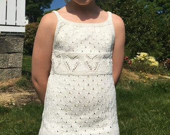 Handgemachtes Tunika Top für Mädchen aus Baumwollmischung.