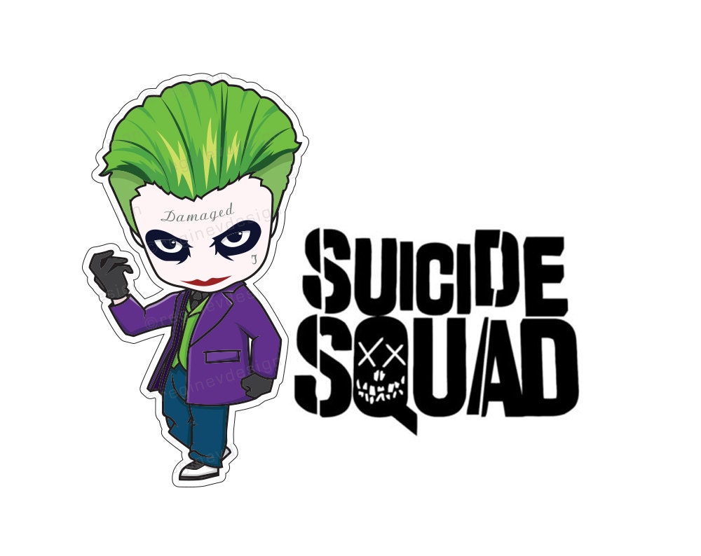 Joker Suicide Squad Clipart Illustration Harley Quinn Etsy Joker Suicide Squad Clipart Illustration Harley Quinn Etsy