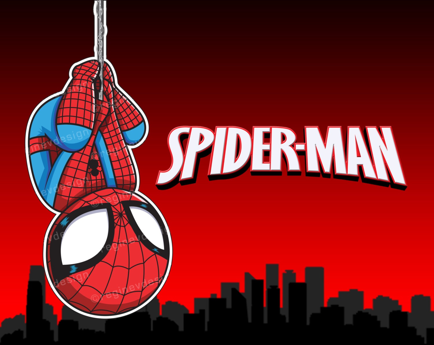 ダイナミックなスパイダーマンアート！貼ってはがせる壁紙Decol