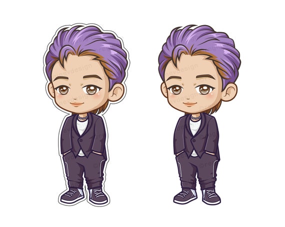 BTS RM Chibi Kawaii Dibujos animados Clipart K-pop Kim bts kawaii BTS RM Chibi Kawaii Dibujos animados Clipart K-pop Kim