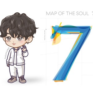 BTS J-hope Chibi Kawaii Dibujos animados Clipart K-pop - Etsy México