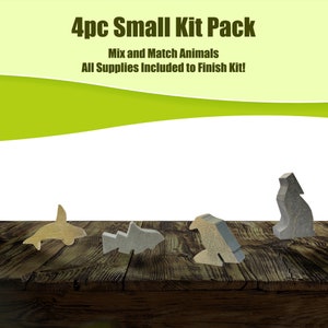 Soapstone Carving Kit - Small - 4pc Kit Pack - Adults and Kids Carving Kits - DIY Crafts