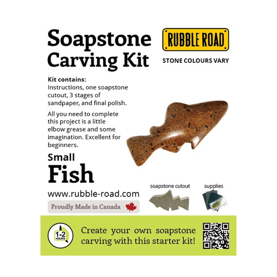 Seal Soapstone Carving Kit Medium Kids and Adult Craft Kit Carving Activity  Arts and Crafts DIY 