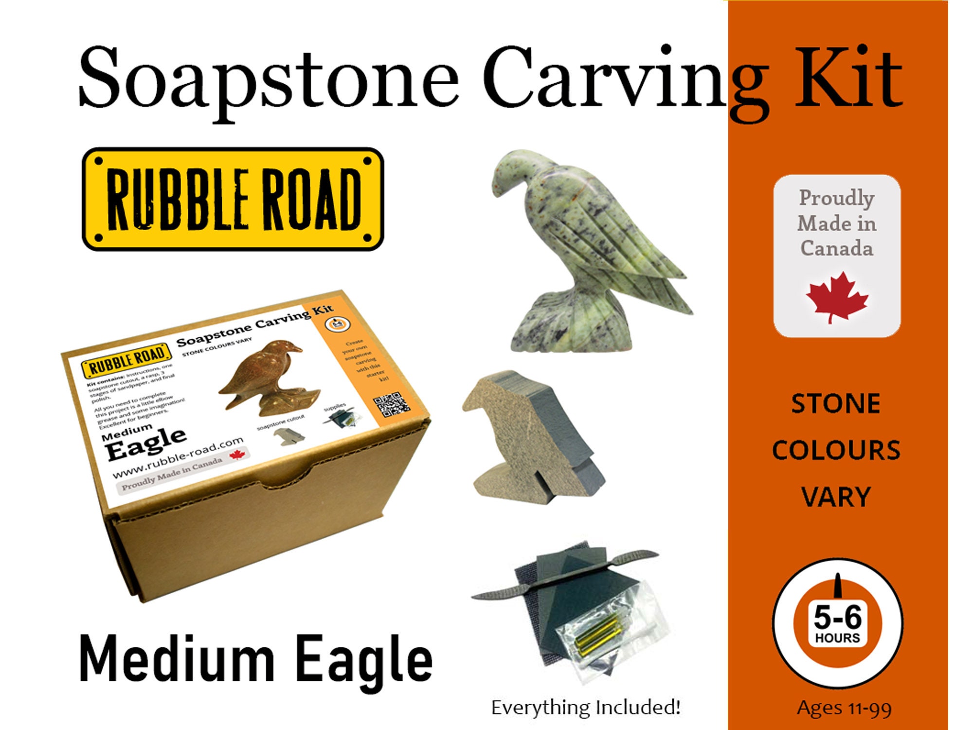 Soapstone Carving Kits: Eagle