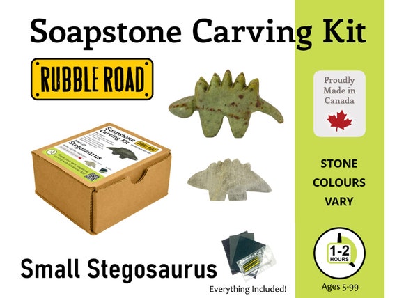 Eagle Soapstone Carving Kit stone Carving DIY Kids and Adult Crafting Kit  Animal Shape Medium 