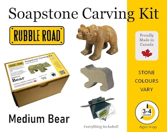 Bear Small Soapstone Carving Kit