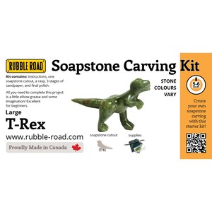 T-Rex Soapstone Carving and Whittling—DIY Art & craf