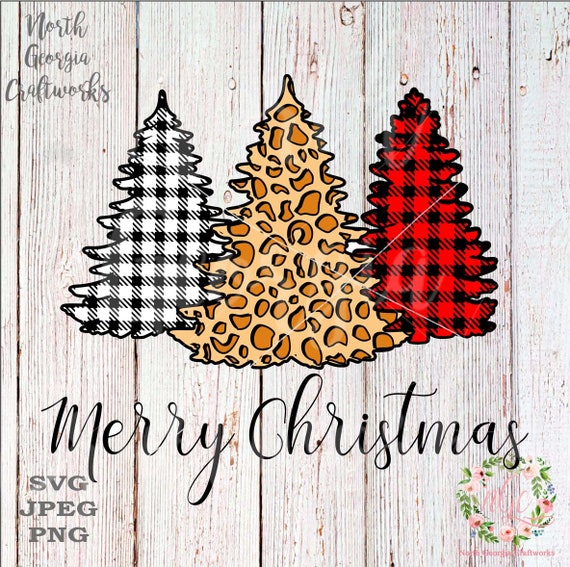 Download Merry Christmas Buffalo Plaid Leopard Svg Christmas Tree Svg Etsy