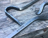 Personalized Fire Poker Hand Forged by a Blacksmith Bonfire and Fireplace Tool Engraved Gift for Iron Anniversary or Christmas