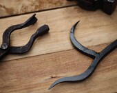 Personalized Fire Poker Hand Forged Fireplace Tool for Wood Stoves or Fire Pits Engraved Gift for Iron Anniversary, Valentines Day