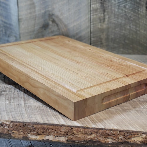 Cherry Carving Board Canadian Butcher Block Large Wood - Etsy UK