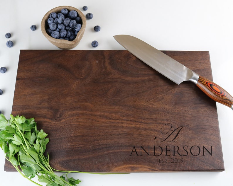 Engraved Cutting Board Personalized Anniversary Gift Etsy