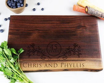 Personalized Cheese Board, Customized Wooden Charcuterie Board, Personalized Anniversary Gift, Gift for Couples, Corporate Gift 009