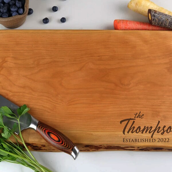 Engraved Charcuterie Board, Custom Cheese Board,  Gift for Couples, Realtor Gift Walnut Customized Cutting Board, Hanukkah Gift   003