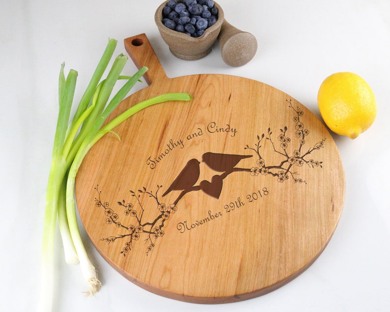 Bridal Shower gift Personalized Cheese Board Customized Cutting Board Engraved Chopping Board Gift for Couples 012 Wedding gift