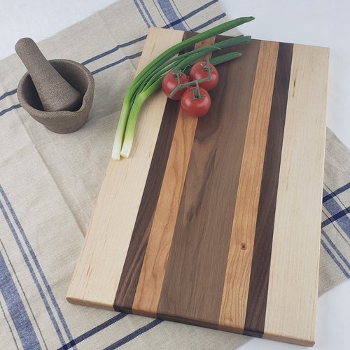Canadian Style Contemporary Cutting Board Side Grain Edge Etsy