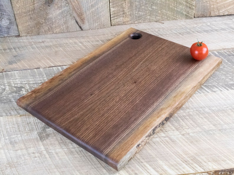 Walnut Live Edge Charcuterie Board, Cheese Board, Modern Serving Platter, Dessert Board, Free Shipping, Made In Canada, Hostess Gift image 1