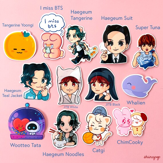 Assorted BTS Stickers - Etsy