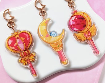 Shojou Sailor wand charms | Moon wand charms