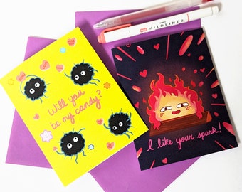 Flame & Soot lovely greeting card