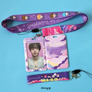 BTS Zero O&#39;Clock card holder | Set with lanyard or wrist strap