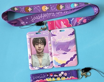 BTS Zero O&#39;Clock card holder | Set with lanyard or wrist strap