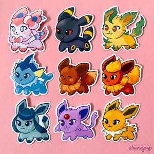 Adesivi Eeveelution / Adesivi Eevee