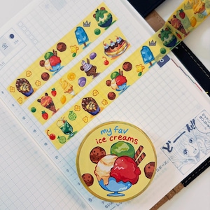 Ice cream washi tape | Dessert washi tape