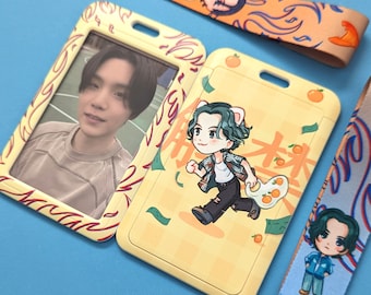 Haegeum card holder + wrist strap set