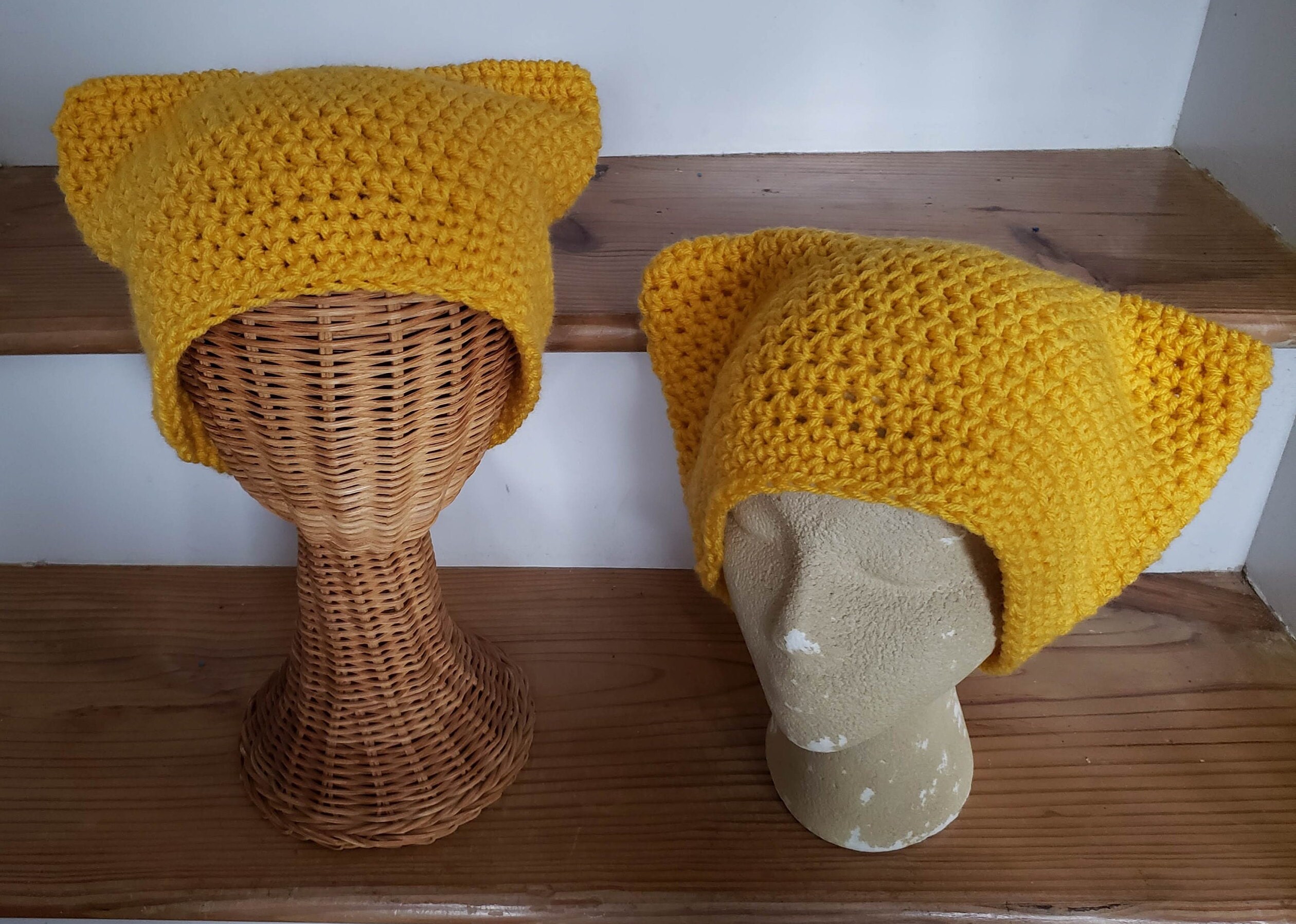 KITTY HAT - Sunflower ? Yellow ? I think the cats approve of their sunflower costumes. ? main image 2
