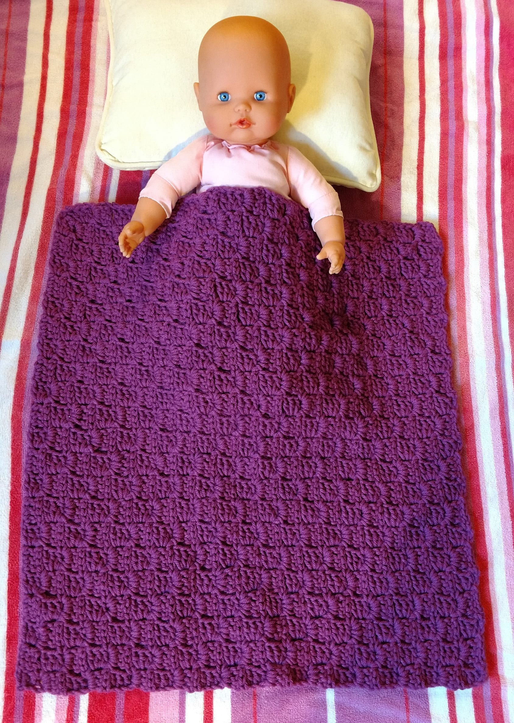 Summer Doll Blanket Bright Colors Best Sellers American Etsy