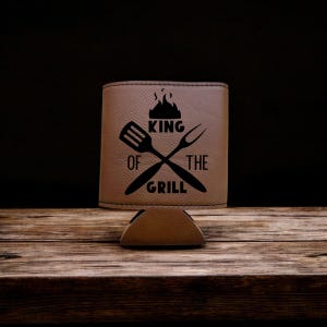 Leather engraved coozies, beer holder, soda can holder, beach, summertime, pool, drinkware, drinks