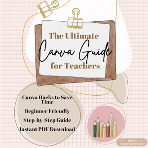 Canva Guide for Teachers | Classroom Design & Lesson Planning Tips and How To Canva Hacks | Google Classroom Bulletin Boards Productivity
