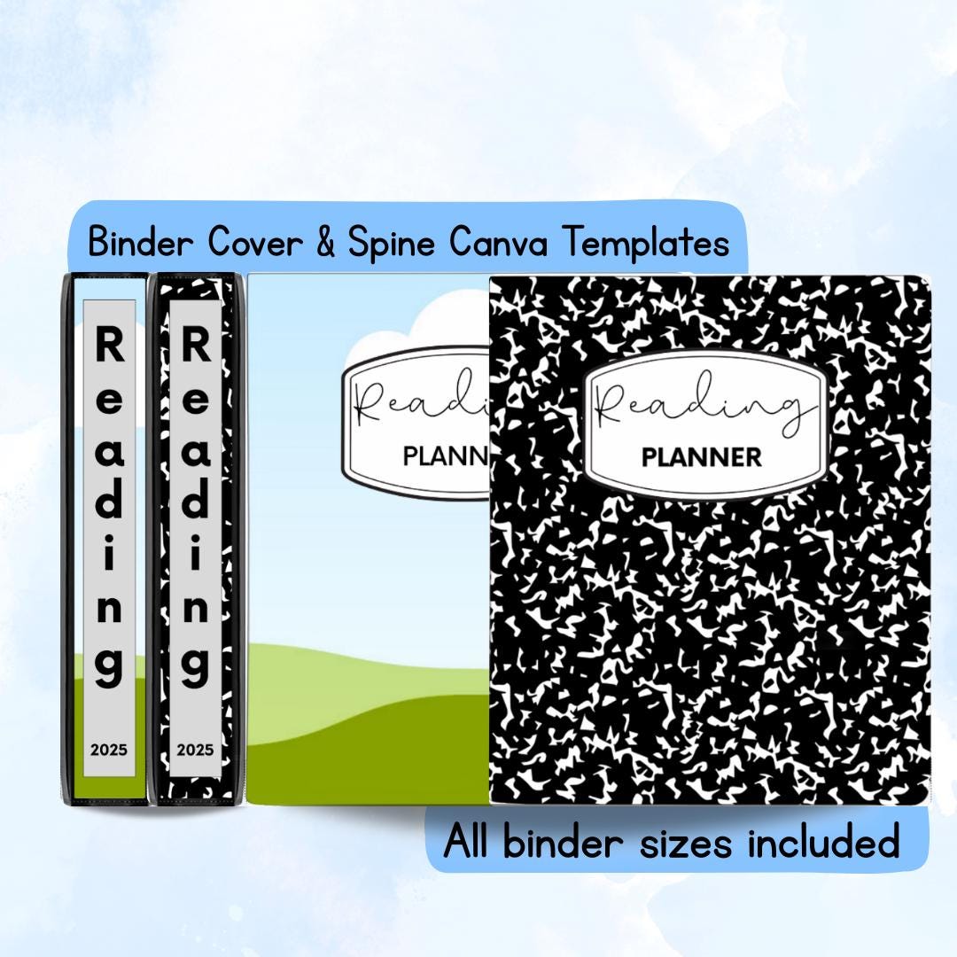 Editable Binder Cover & Spine Canva Template | Teacher Planner ...