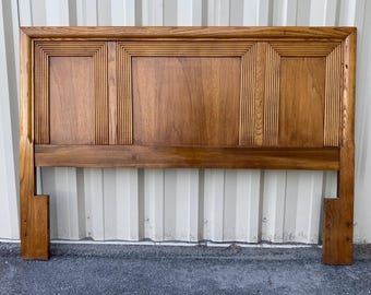 Vintage Queen or Full Size Oak Headboard