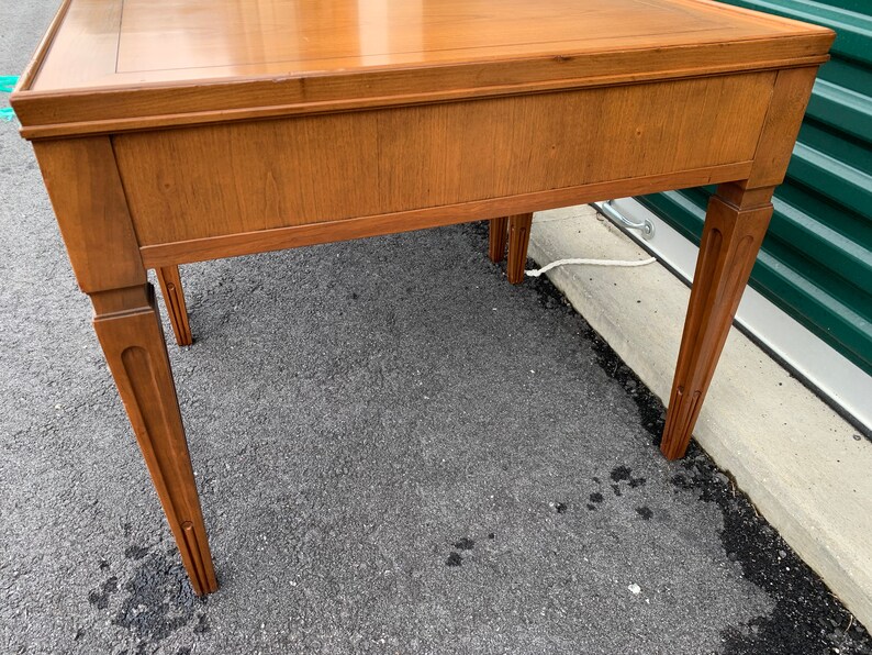 Baker Furniture Vintage Mid Century Walnut End Tables Etsy