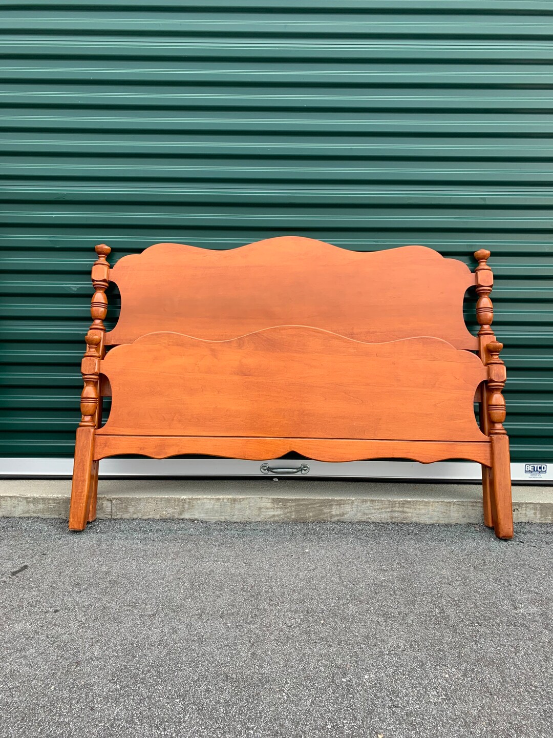 Vintage Full Size Rustic Farmhouse Maple Bed Frame Etsy