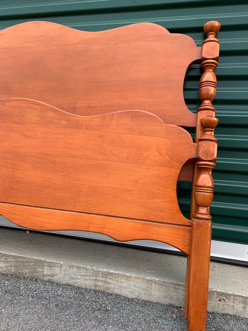 Vintage Full Size Rustic Farmhouse Maple Bed Frame Etsy