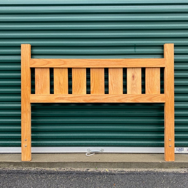 Rustic Custom Made Oak Queen Size Headboard Primitive