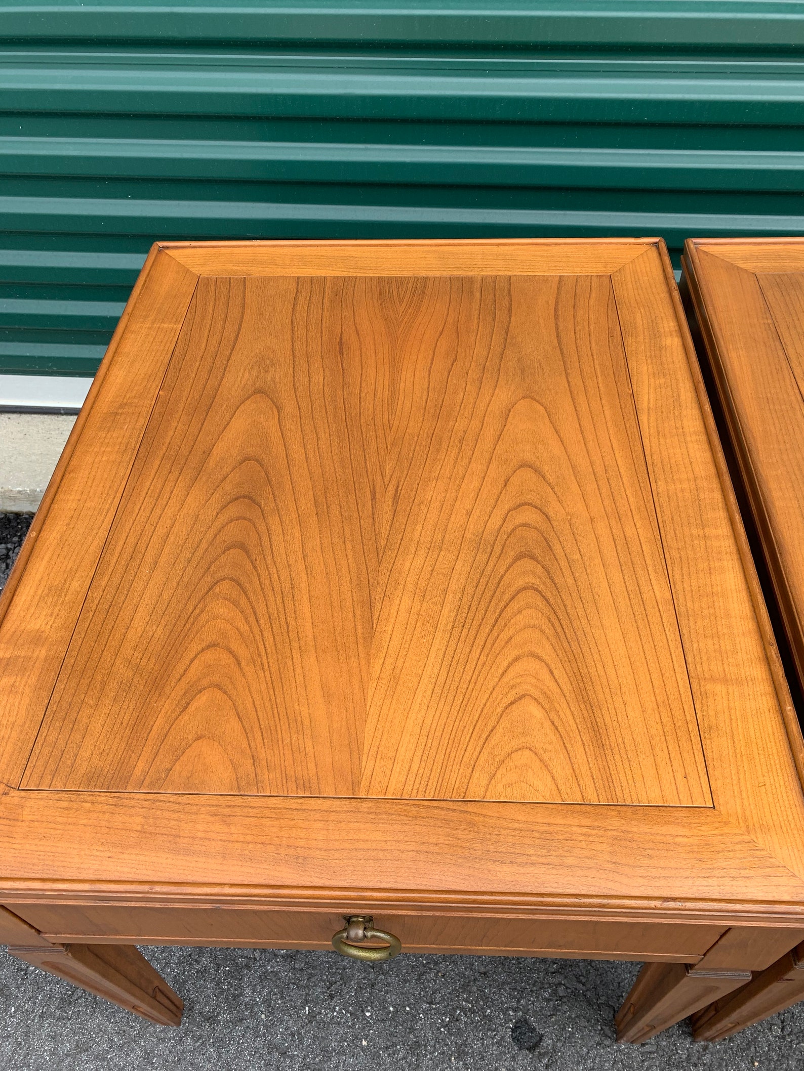 Baker Furniture Vintage Mid Century Walnut End Tables Etsy