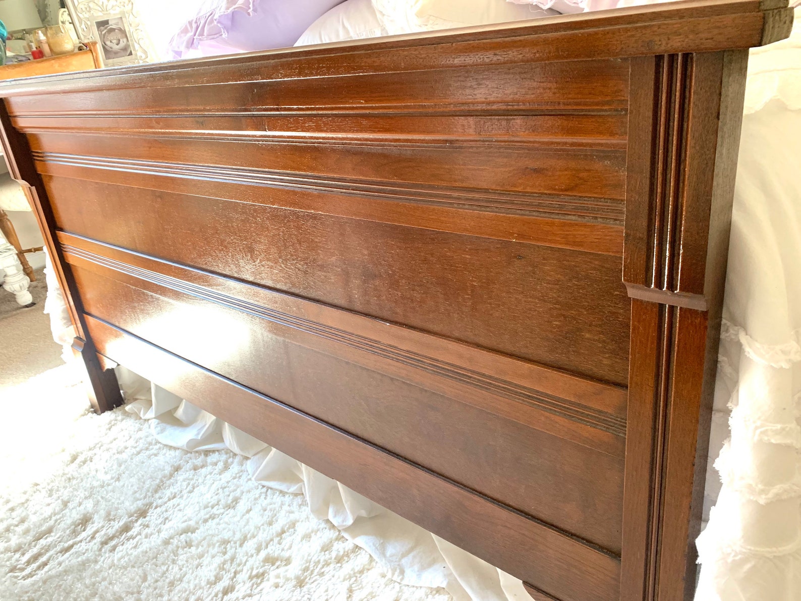 Antique Victorian East Lake Queen Size Bed Frame Hand Carved - Etsy