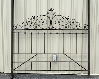 King Size Four Poster Canopy Gray Pewter Iron Bed Frame