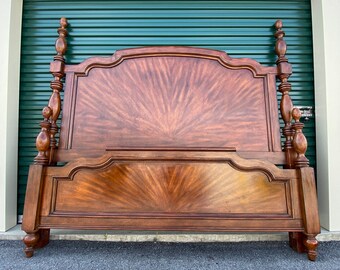 Gorgeous Dark Wood King Size Four Post Bed Frame