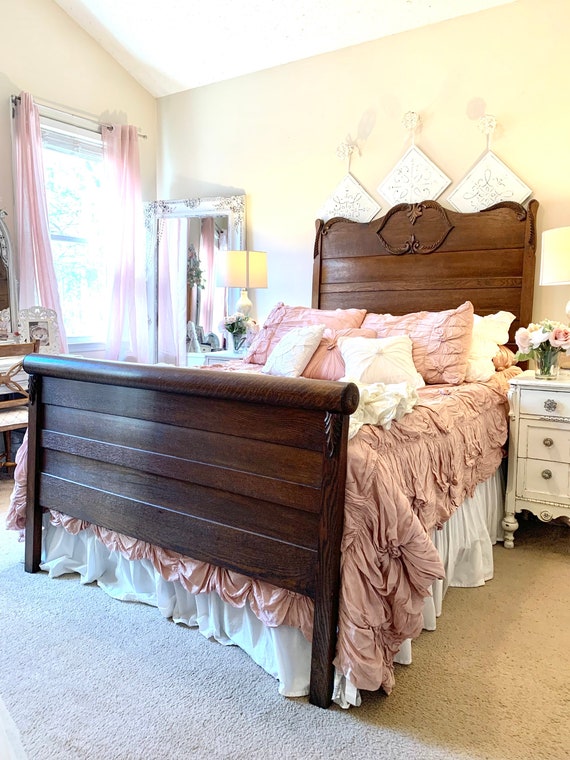 Farmhouse queen size bed frame hotsell