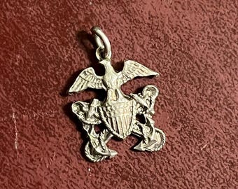 Vintage 1950s US Navy Sweetheart Ring Pendant Necklace - Etsy
