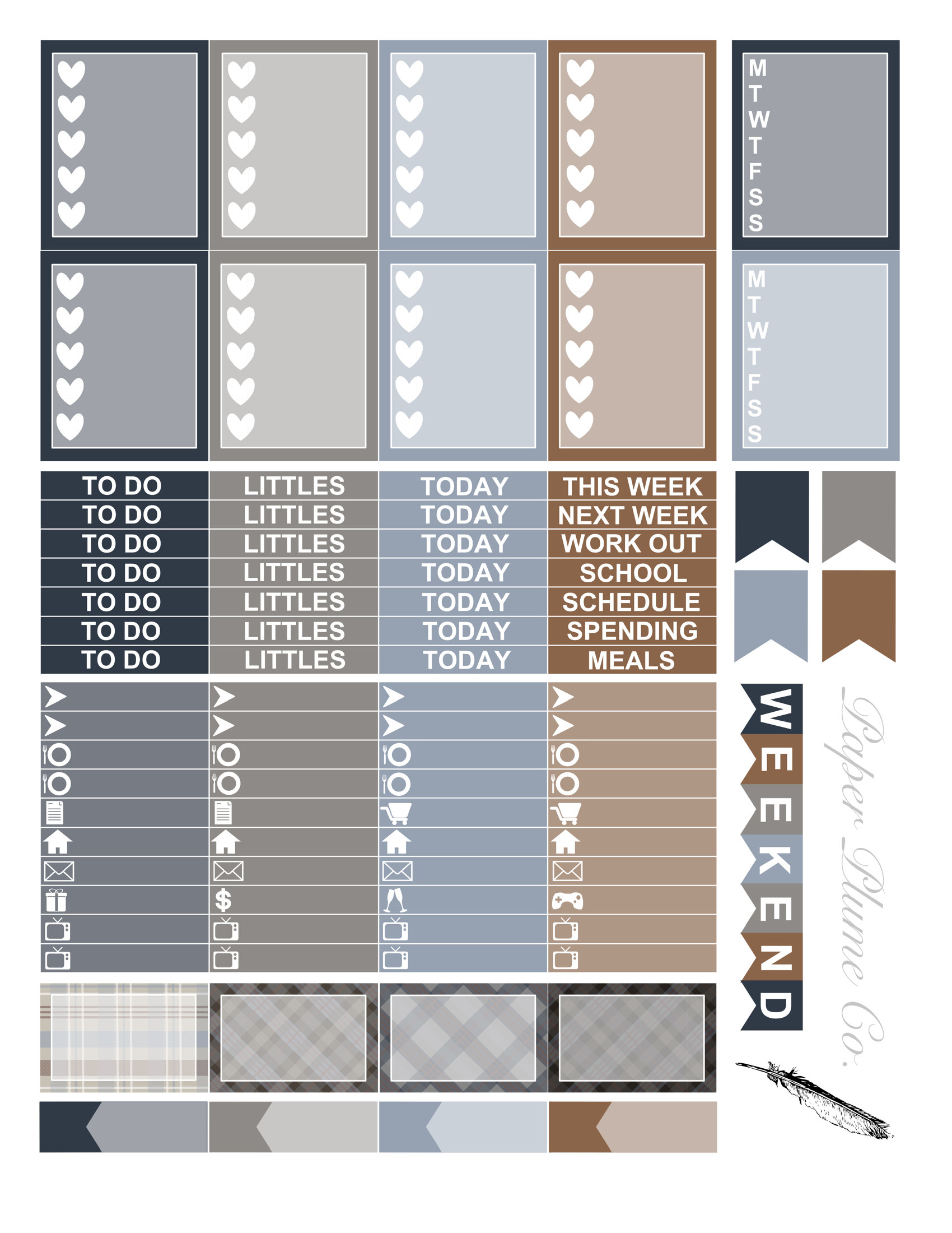 Printable hunters Planner Sticker Kit - Etsy