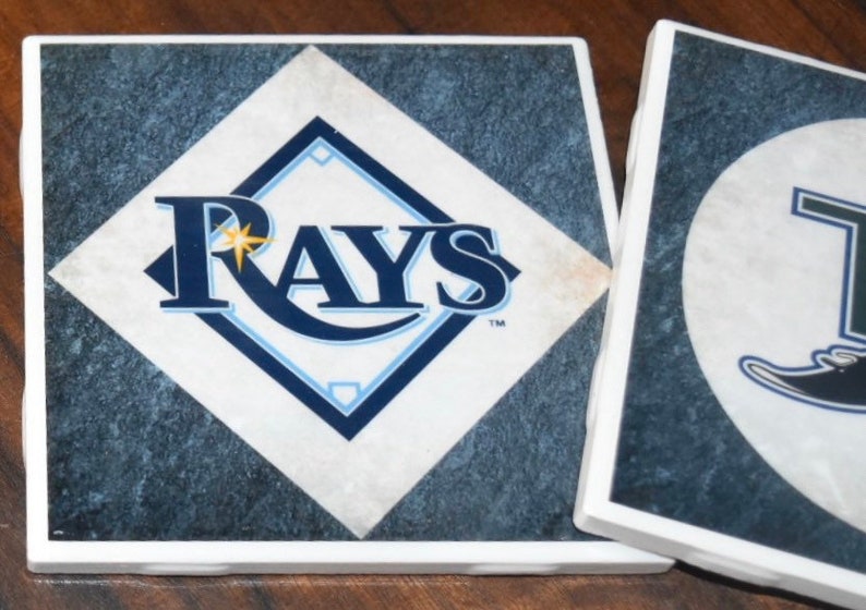 COASTERS Tampa Bay Rays Tampa Rays Tampa Bay Rays Etsy
